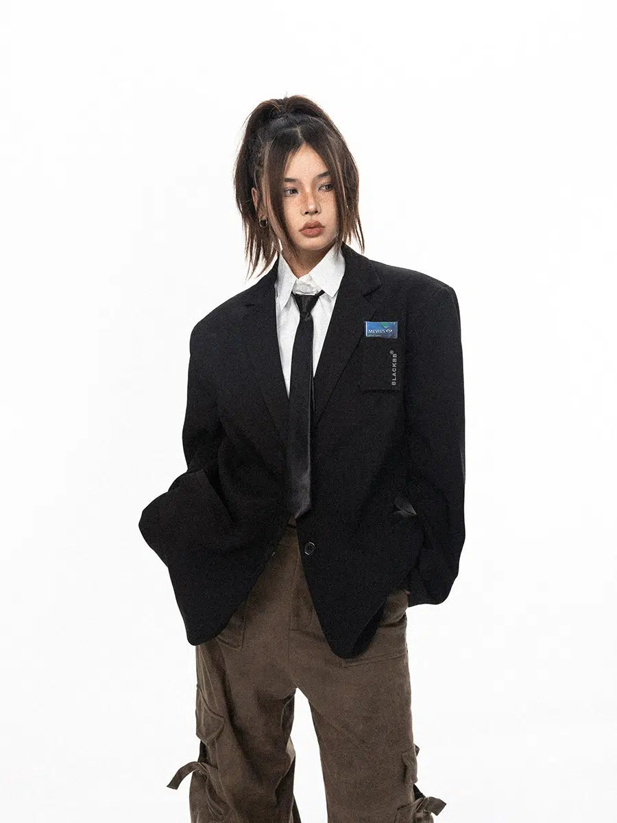 Classic-fit Oversized Blazer Jacket