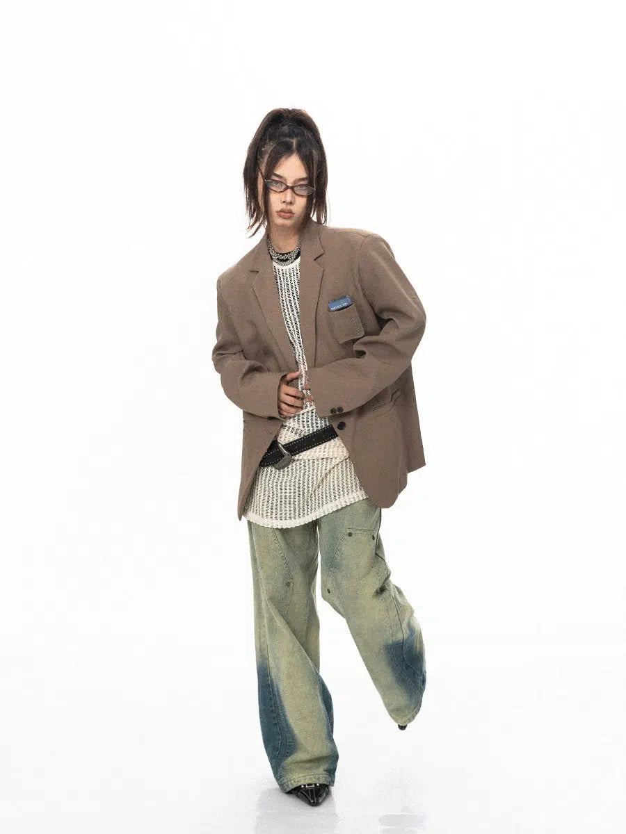 Classic-fit Oversized Blazer Jacket