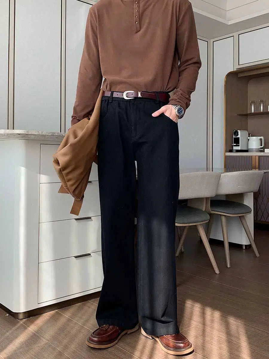 Cleanfit Wide-Leg Denim Pants