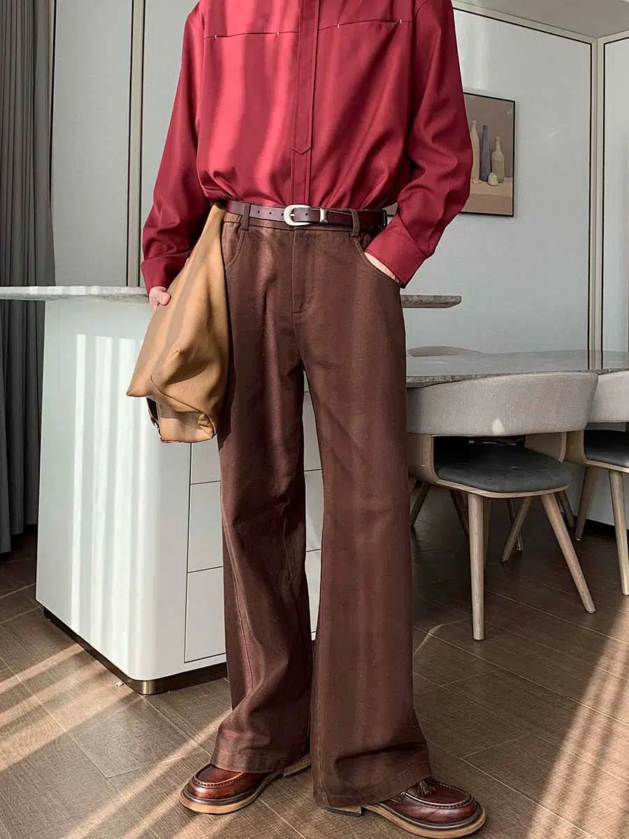 Cleanfit Wide-Leg Denim Pants