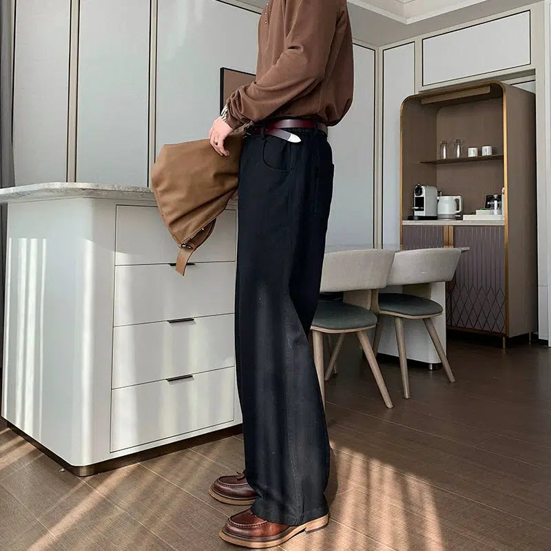 Cleanfit Wide-Leg Denim Pants