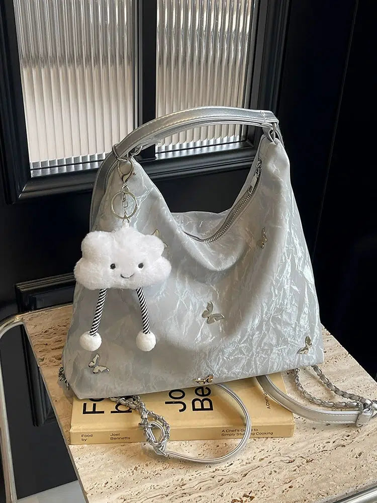 Cloud Charm Chain Strap Handbag