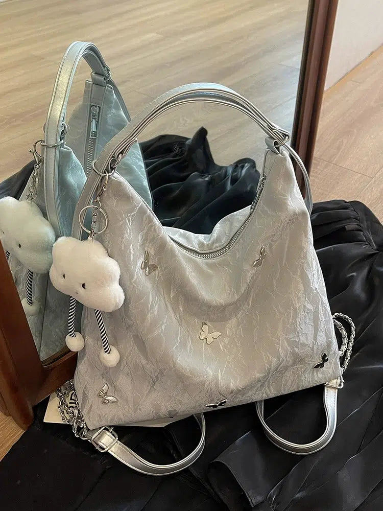 Cloud Charm Chain Strap Handbag
