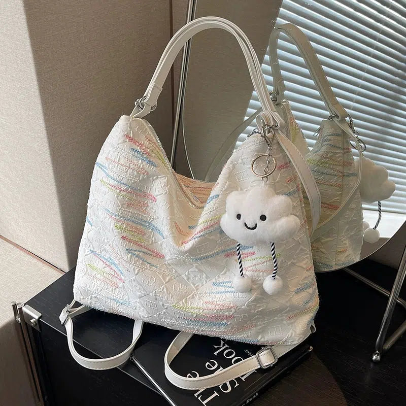 Cloud Charm Quilted Shoulder Bag