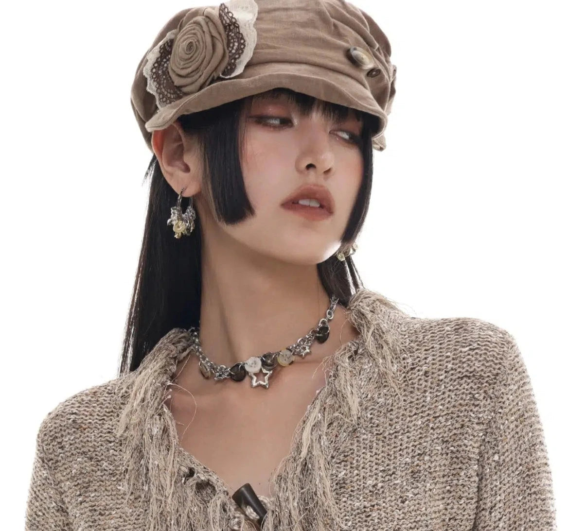 Cluster Hoop Earrings