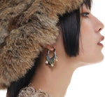 Cluster Hoop Earrings