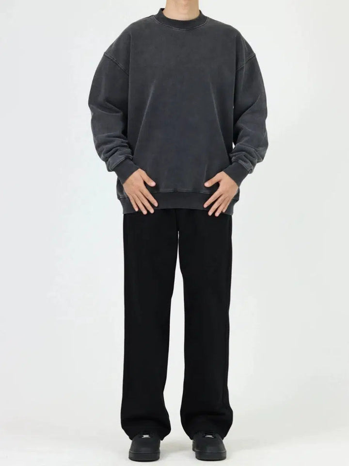 Coconut Tree Embroidery Straight Jeans