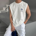 Coconut Tree Print Sleeveless Top