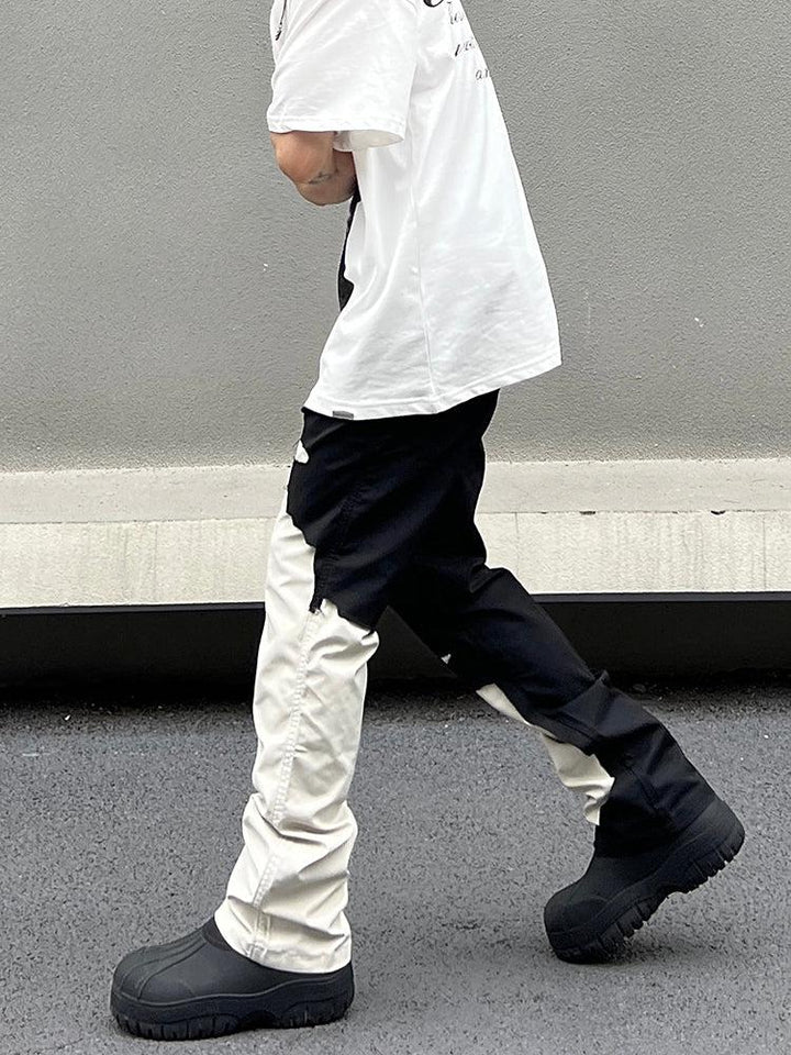 Color Block Flared Jeans