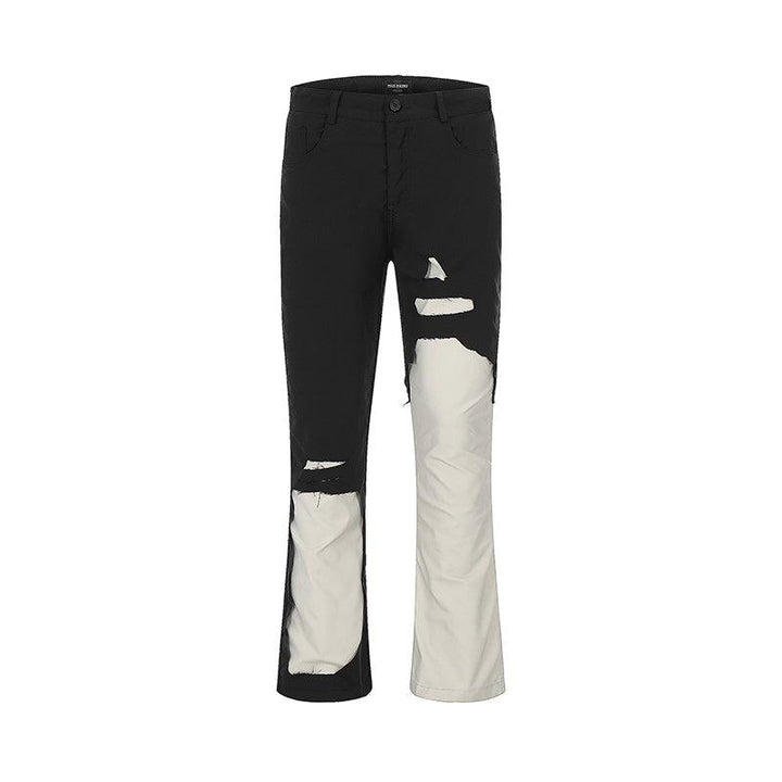 Color Block Flared Jeans