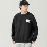 Color Block Round Neck Sweatshirt