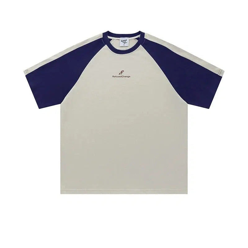 Color Block Short Sleeve T-shirt