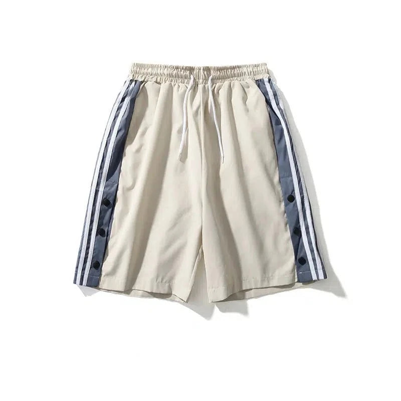 Color Block Track Shorts