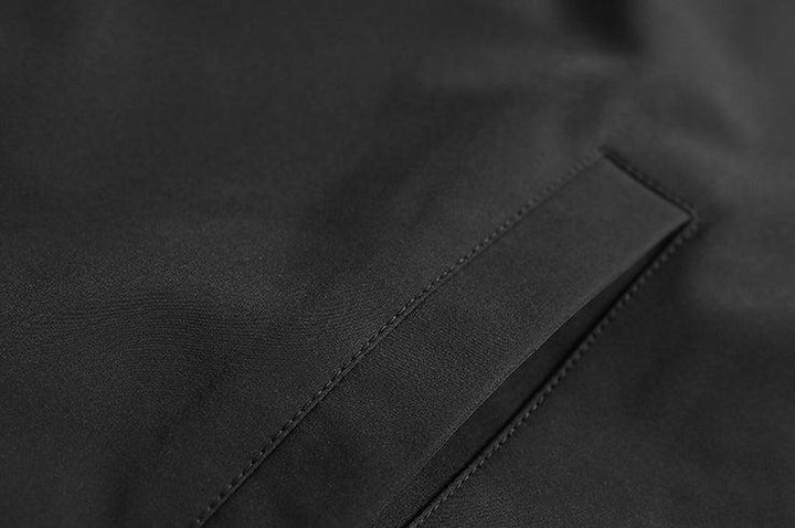 Color Contrast Stitching Stand Collar Jacket