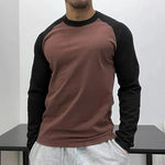 Color Matching Long Sleeve Shirt