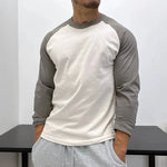 Color Matching Long Sleeve Shirt