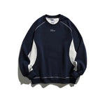 Color Splicing Round Neck Sweatshirts
