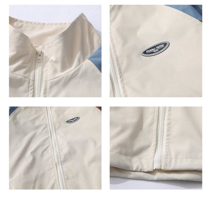 Color-blocked Workwear Jacket