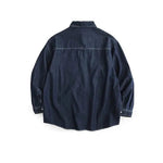 Color-blocking Denim Shirt