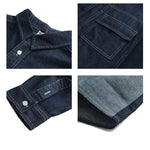 Color-blocking Denim Shirt