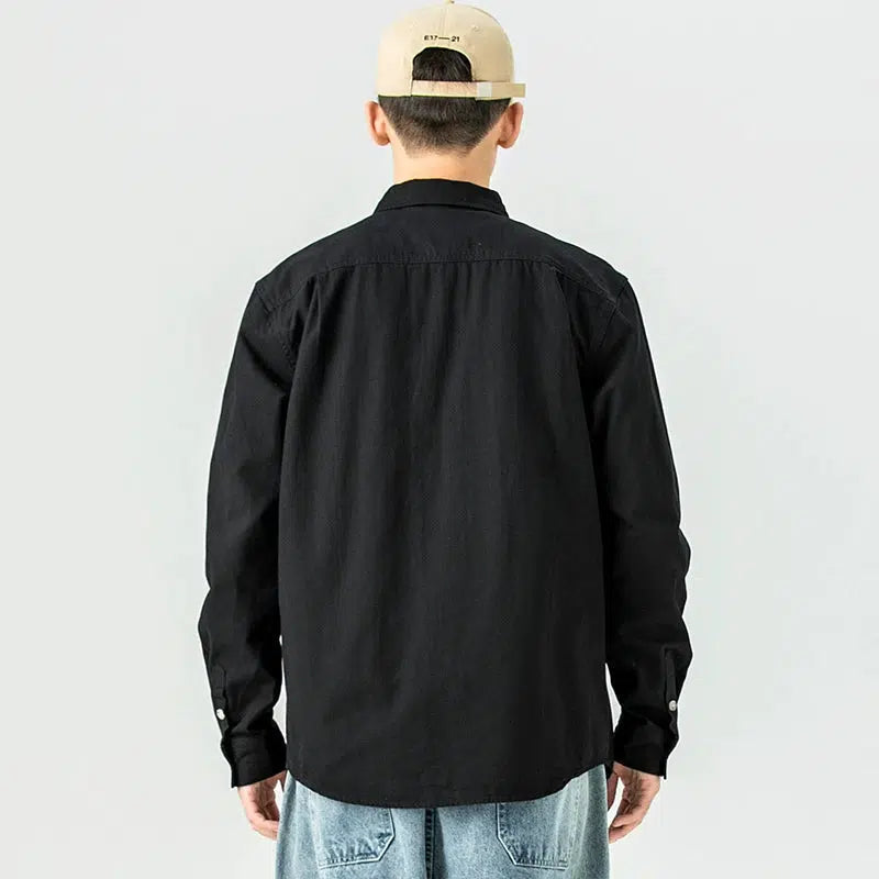 Colorblock Button-down Shirt