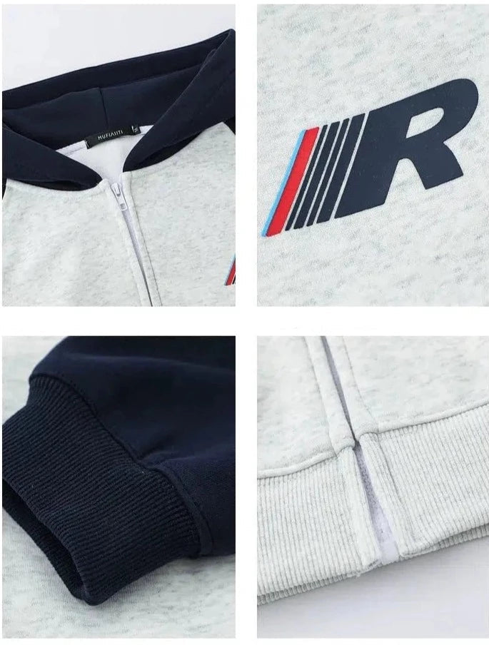 Colorblock Fleece Hooded Sweatshirt
