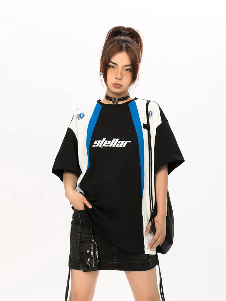 Colorblock Varsity T-Shirt