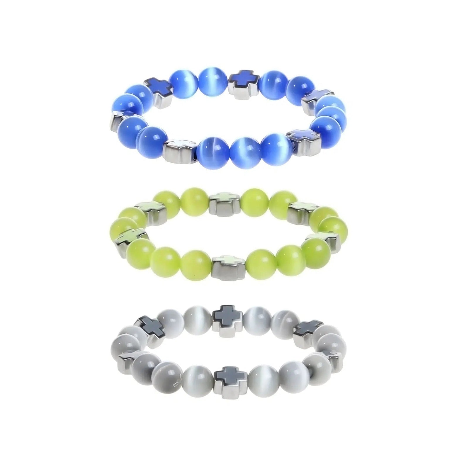 Colored Glass Bead Bracelet