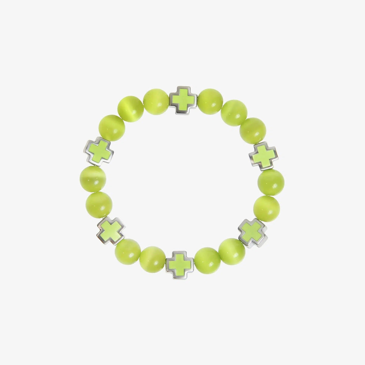 Colored Glass Bead Bracelet