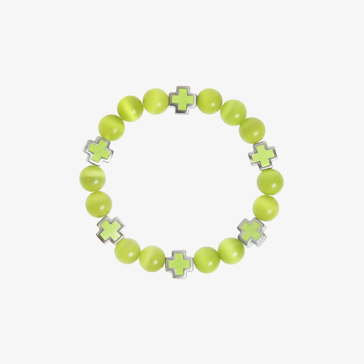 Colored Glass Bead Bracelet