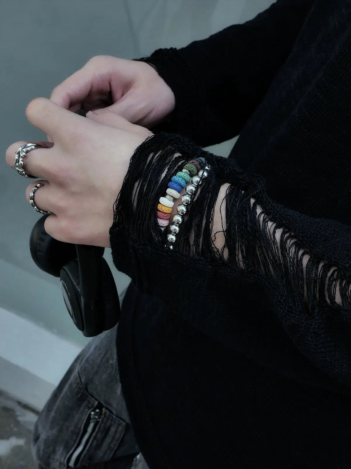 Colored Volcanic Stone Bracelet