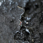 Colored Zircon Diamond Stud Earrings