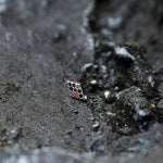 Colored Zircon Diamond Stud Earrings