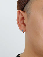 Colored Zircon Hoop Earrings