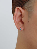 Colored Zircon Hoop Earrings