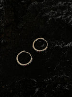 Colored Zircon Hoop Earrings