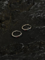 Colored Zircon Hoop Earrings