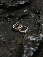 Colored Zircon Hoop Earrings