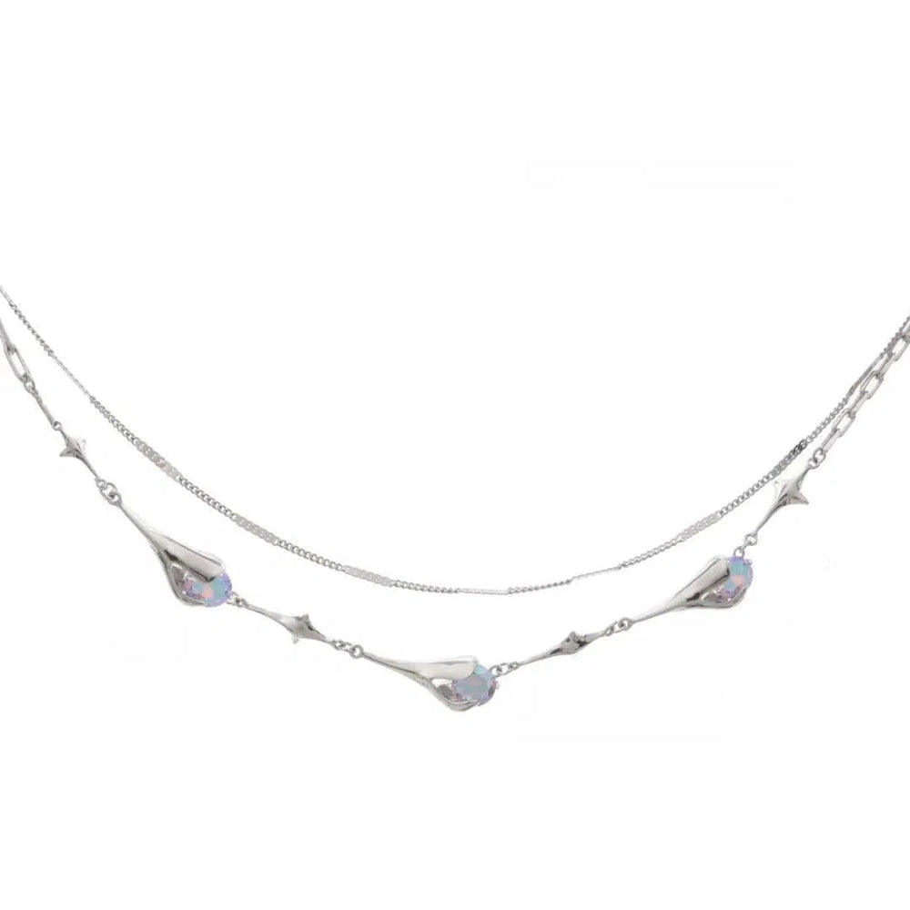 Colored Zircon Necklace