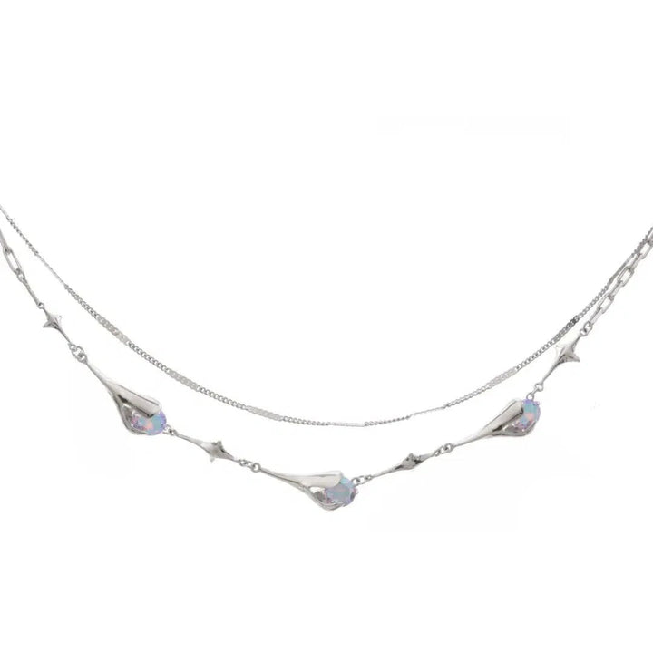 Colored Zircon Necklace