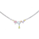 Colored Zircon Necklace