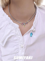Colored Zircon Necklace