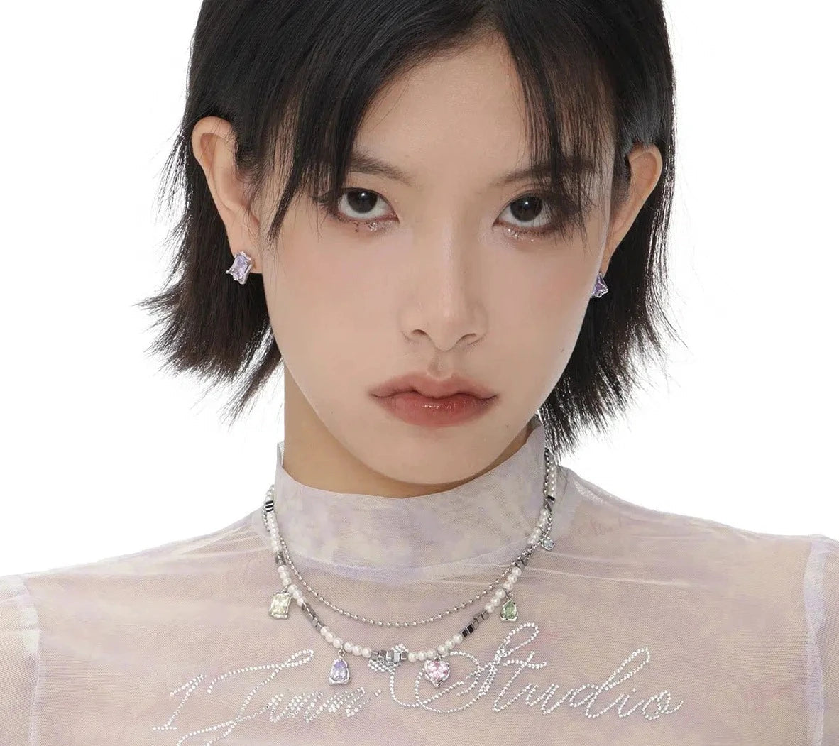 Colored Zircon Necklace