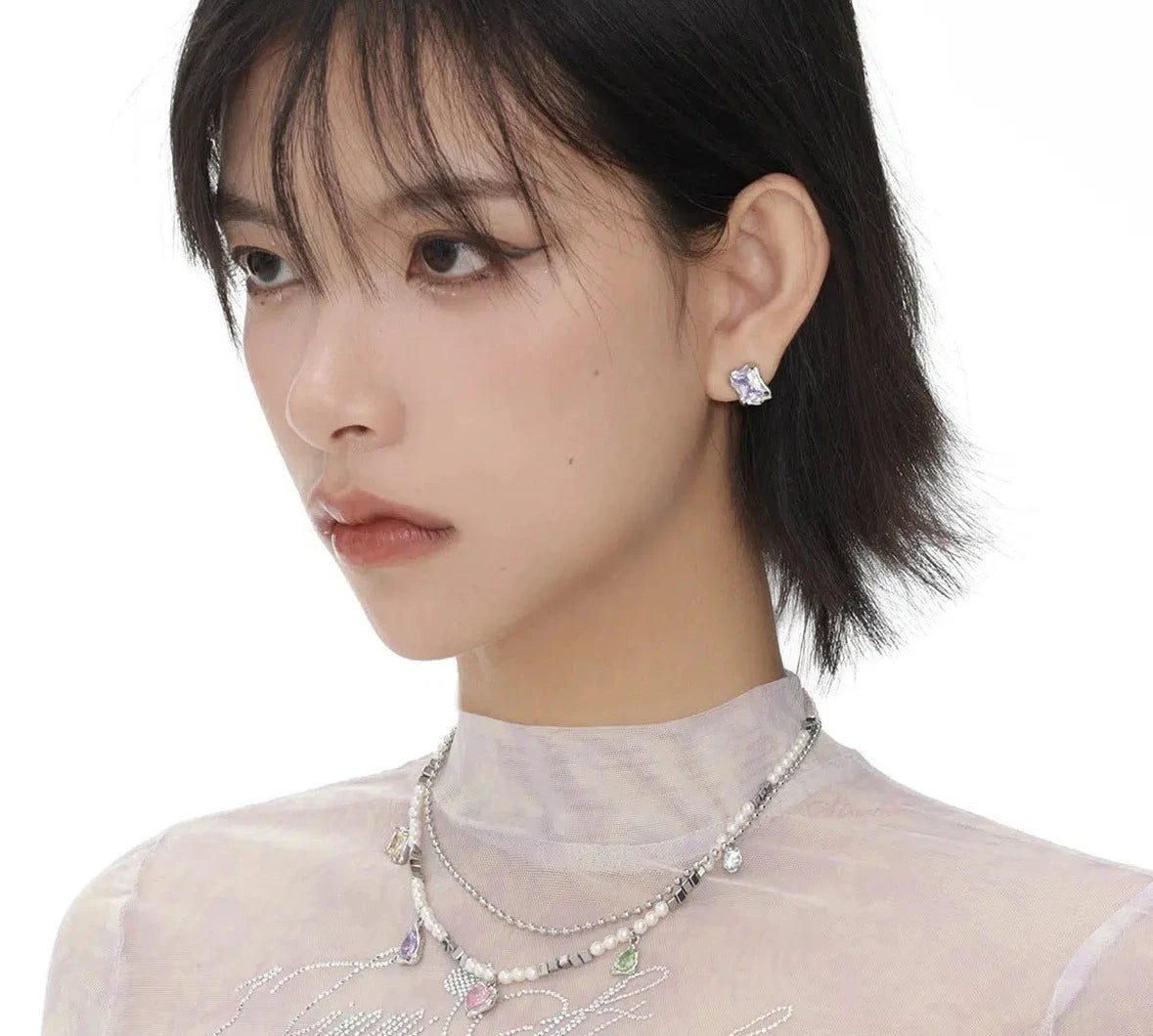 Colored Zircon Necklace