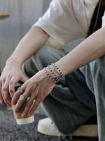 Colored Zircon Open Bracelet