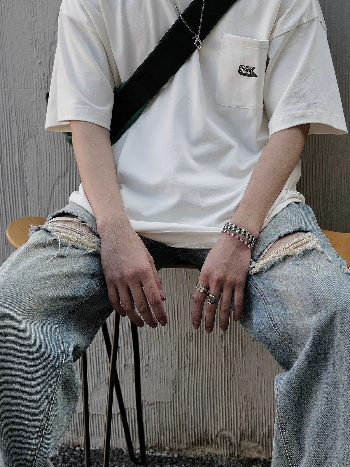 Colored Zircon Open Bracelet