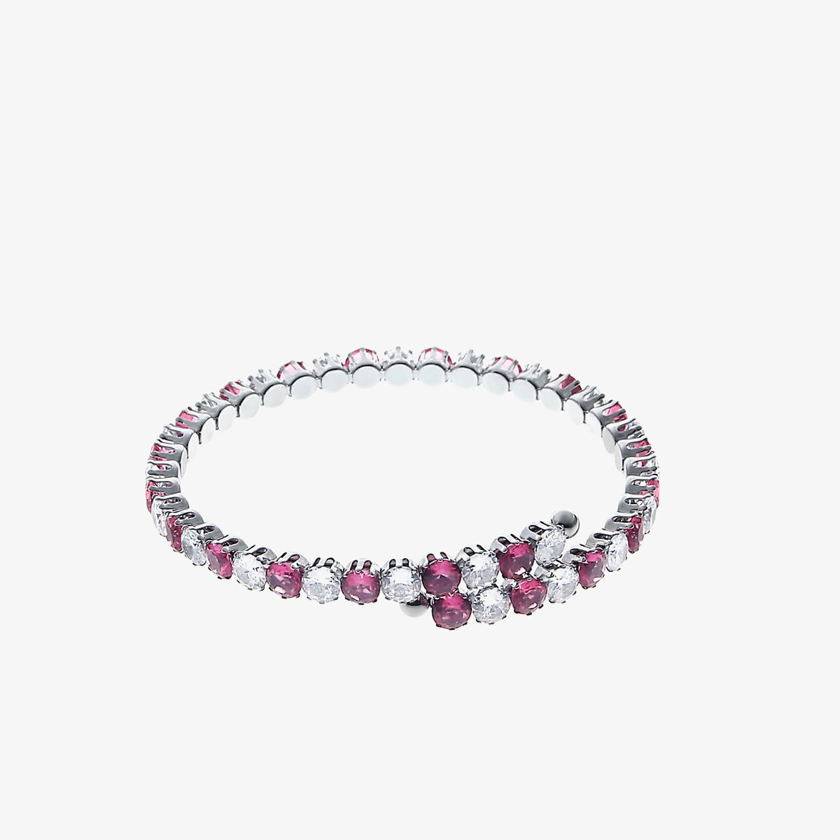 Colored Zircon Open Bracelet