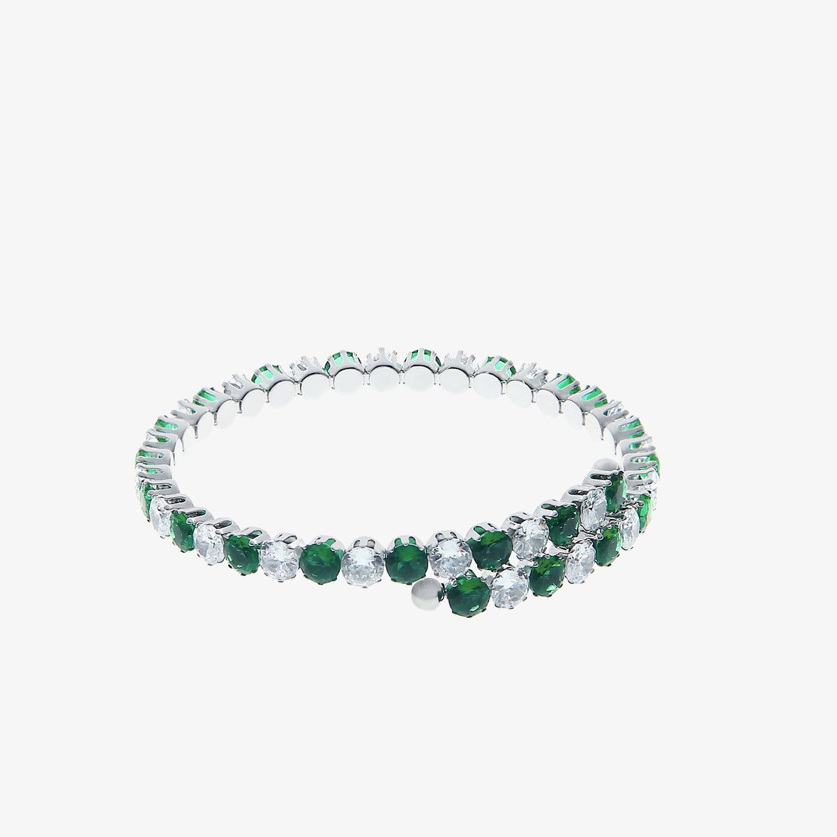 Colored Zircon Open Bracelet