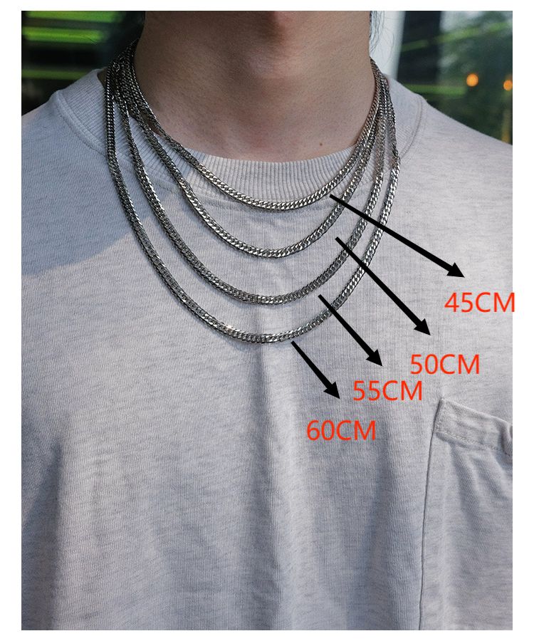 Colorfast Titanium Steel Necklace