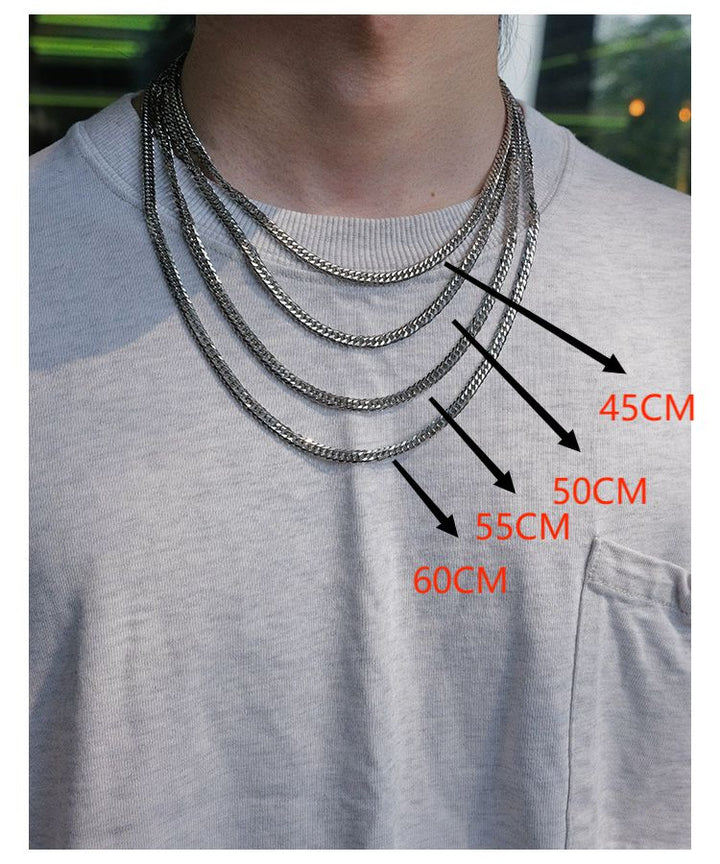 Colorfast Titanium Steel Necklace